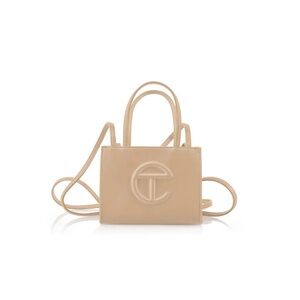 TELFAR CREAM SMALL SHOPPING BAG